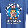 Women's - Garfield - I Want You To Have A Happy Fourth Short Sleeve Graphic T-Shirt - 2 of 4