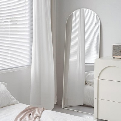 Muse Large Arch Mirror Full Length,71X24 Arched Mirror Oversize Rectangle With Arch-Crowned Top with Aluminum Frame Leaning Floor Mirrors-The Pop Home