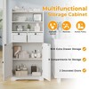 Hyleory Modern MDF Storage Cabinet with Adjustable Shelves - Versatile & Durable Home Organizer - 3 of 4