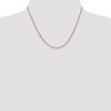 Black Bow Jewelry 1.1mm 14k Yellow Gold Solid Franco Chain Necklace - 2 of 4