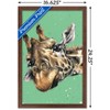 Trends International Snowtap - Giraffe Photobomb Framed Wall Poster Prints - 3 of 4