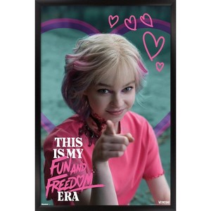 Trends International Wednesday: Season 2 (2025) - Enid Fun And Freedom Framed Wall Poster Prints Black Framed Version 14.725" x 22.375" - 1 of 4