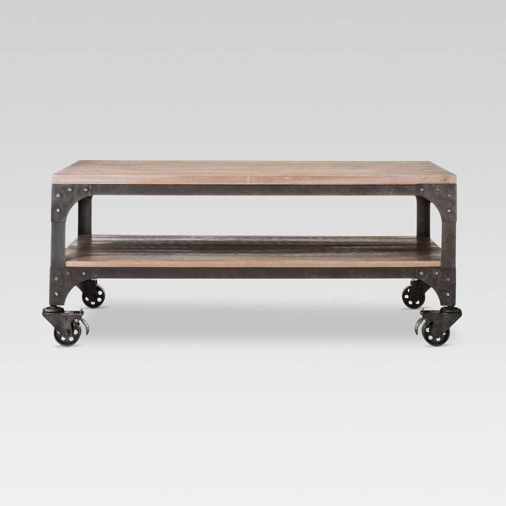 Franklin Coffee Table Wood Brown/Weathered Gray - Threshold was $180.0 now $90.0 (50.0% off)