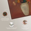 Art Remedy Odilon Redon - Bouquet in a Chinese Vase Vintage Classic Roses Wall Art, 36" x 45", Silver Frame - 4 of 4