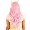 HalloweenCostumes.com One Size Fits Most Women Women's My Little Pony Pink Fluttershy Wig, Pink/Yellow - 4 of 4