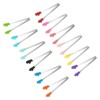 Unique Bargains Stainless Steel Silicone Tips Food Tongs 12 Pcs - 3 of 4