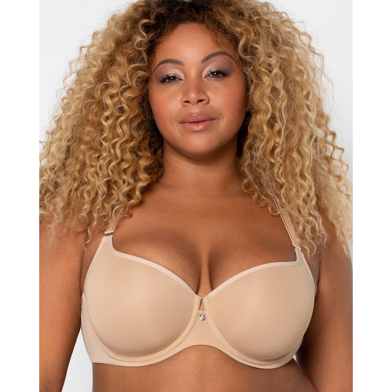 Curvy Couture Women's Tulip Smooth T-Shirt Bra, 1 of 5