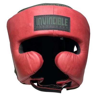 Amber Fight Gear Leather Headgear – Lightweight, Shock-Absorbing & Adjustable for Boxing, MMA, Muay Thai, Sparring & Training.