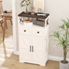 Farmhouse Storage Cabinet with Drawers and Adjustable Shelves, Freestanding Kitchen Pantry Storage Cabinet - 4 of 4