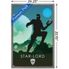 Trends International Marvel Heroic Silhouette - Star Lord Framed Wall Poster Prints - 3 of 4
