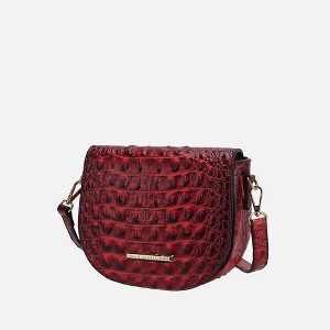 MKF Collection Amalia Crossbody Bag Croc-Embossed Vegan Leather Shoulder Bag Handbag by Mia K - 1 of 4