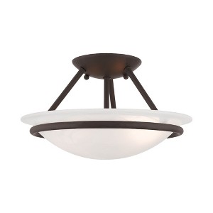 Livex Lighting Newburgh 2 - Light Semi-Flush Mount in  Bronze - 1 of 1