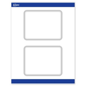 Avery Rounded Corner Postcards, Silver Border, 4.25" x 5.5", 20ct - 1 of 4