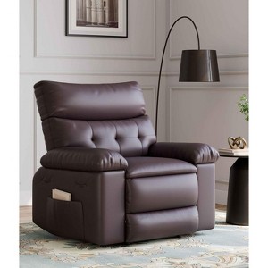Oversized Recliner Chair, 360 degree Manual Rocker Swivel Recliner - 1 of 4
