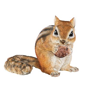 Collections Etc Hand-Painted Hungry Chipmunk Yard Figurine 5.5 X 4 X 3.75 Brown - 1 of 3