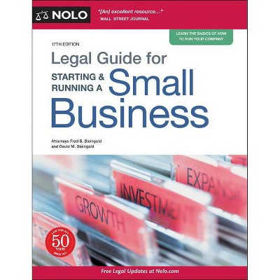 Legal Guide for Starting & Running a Small Business - 17th Edition by  Fred S Steingold & David Steingold (Paperback)