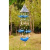 Evergreen Beautiful Hanging Blue Bird Garden Bells - 6 x 6 x 33 Inches Homegoods and Decorations for Every Space - 2 of 4
