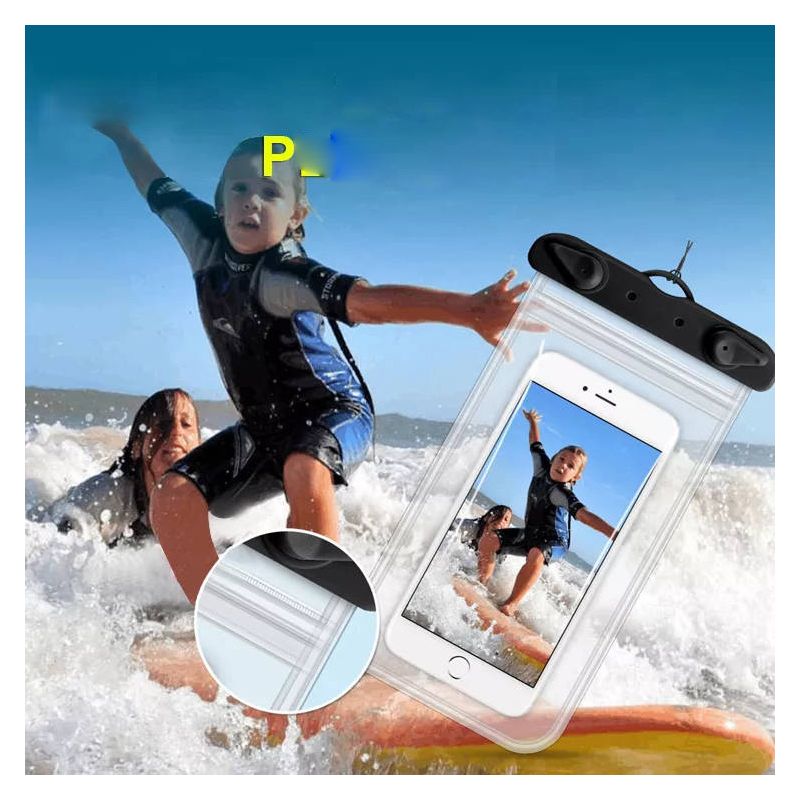 Link Waterproof Cell Phone Bag Up to 10.5" Underwater Dry Bag  IPX8 Fits iPhone 13 Pro Max/12/11/XR/X, Galaxy S22/S21, Note 20, Pixel/OnePlus & More Great For Showers, Vacations or Swimming, 4 of 6