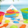 COZONY Collapsible Beach Toys for Kids, Foldable Sand Bucket Set with Shovels and Molds for Outdoor Summer Fun - 3 of 4