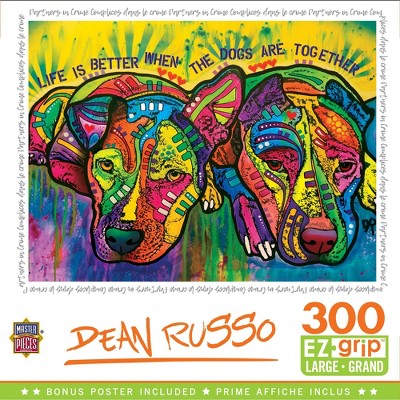 MasterPieces Dean Russo Puzzles Collection - Partners in Crime 300 Piece EZ Grip Jigsaw Puzzle