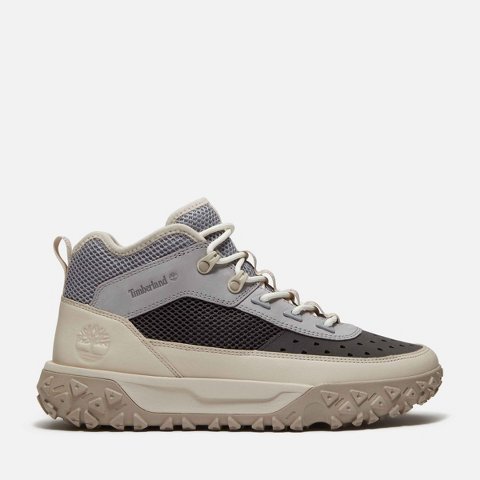 Мужские Timberland Men's GreenStride™ Motion 6 Mid Perforated Sneaker, White Full-Grain, 10