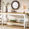 Tribesigns 70.87 Inches Extra Long Sofa Table with 2-Tier Storage - 2 of 4