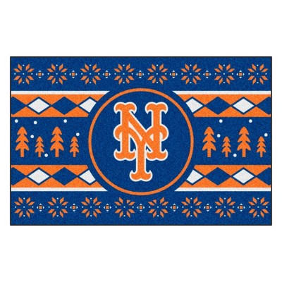 MLB New York Mets 19"x30" Holiday Sweater Rug