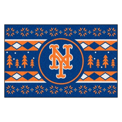 MLB New York Mets 19"x30" Holiday Sweater Rug