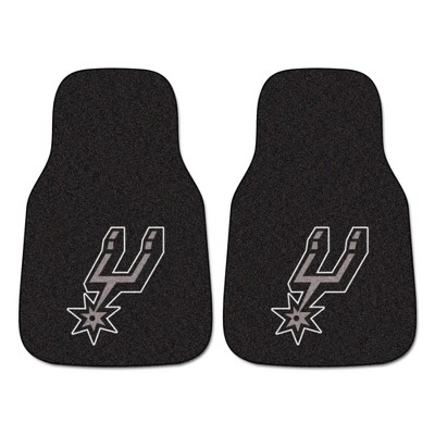 NBA San Antonio Spurs Carpet Car Mat Set - 2pc