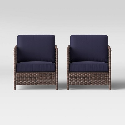 Monroe 2pk wicker motion patio club chair sale