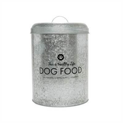 metal dog food container