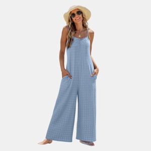Women's Breezy Sky Blue Jumpsuit with Spaghetti Straps - Cupshe - 1 of 4