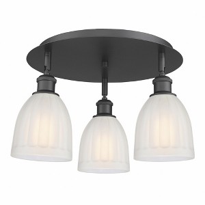 Brookfield - 3 Light Flush Mount In Art Deco Style-9.5 Inches Tall and 17.5 Inches Wide - 1 of 1