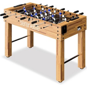 SereneLife 48" Competition-Sized Foosball Table - Arcade Table Soccer for Home & Game Room - SLFSBLT75N.6 - 1 of 4