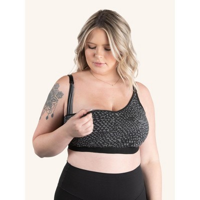 Leading Lady The Ashley - Seamless Comfort Maternity Nursing Bra In Black  Onyx, Size: Medium : Target