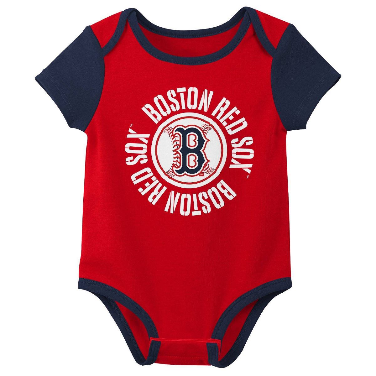 MLB Boston Red Sox Baby 3-pack Bodysuits - thumbnail 2