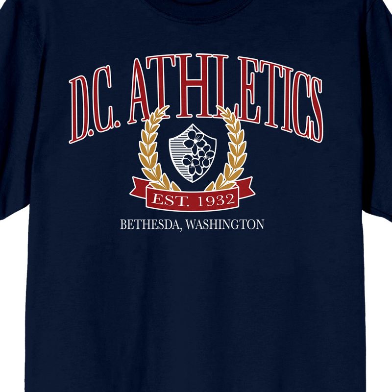 Vintage Sport DC Athletic Men's Navy T-Shirt, 2 of 4