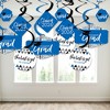 Big Dot of Happiness Blue Graduation Class of 2026 Decorations Hanging Swirls - Set of 40 - 3 of 4