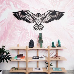 Eagle Metal Wall Art - Majestic Eagle Decor for Living Room, or Office - 1 of 4