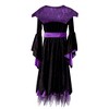 Garvee Witch Costumes with Neck Accessories for Girls, Suitable for Halloween Dress Up Party, Role-Playing - 3 of 4