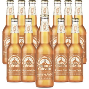 Henry Weinhard's Orange Cream Soda 12 Pack | 12oz Glass Bottles | Classic American Flavor | Premium Craft Soda - 1 of 1