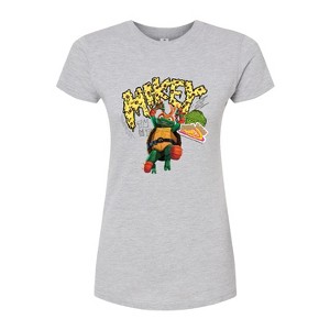 Women's - Teenage Mutant Ninja Turtles - Michelangelo AKA Mikey Fitted Graphic T-Shirt - 1 of 3