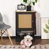 ORRD Elevated Dog Feeding Station w/ 2 Bowls, Storage Cabinet & Anti-Tip Design - Modern Pet Diner, Black - 4 of 4