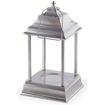 Northlight 13" Decorative Brushed Nickel Traditional Colonial Style Bellaroma Carriage Candle Warmer Lantern