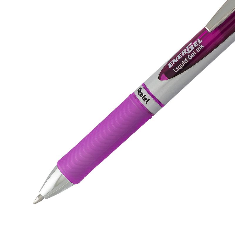 Pentel EnerGel 3pk Gel Pen Violet Ink with +1 refill, 4 of 7