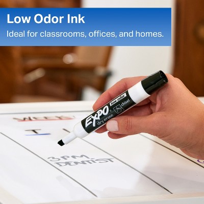 Expo Low Odor Assorted Color Dry Erase Marker Set with Eraser