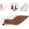 Perphy Women's Classic Wedding Pointed Toe Printed Slip-on Kitten Heel Pumps - 3 of 3