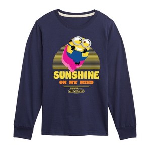 Boys' - Despicable Me Minions - Sunshine On My Mind Long Sleeve Graphic T-Shirt - 1 of 4