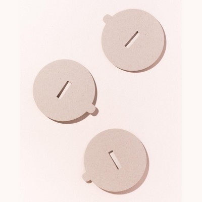 makesy eco matte natural candle dust covers - wood wick