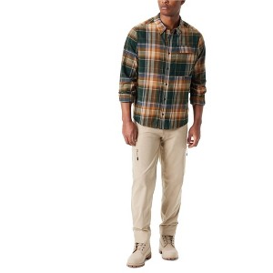 BASS OUTDOOR Mens Fitted Flannel Button Up Shirt - 1 of 2